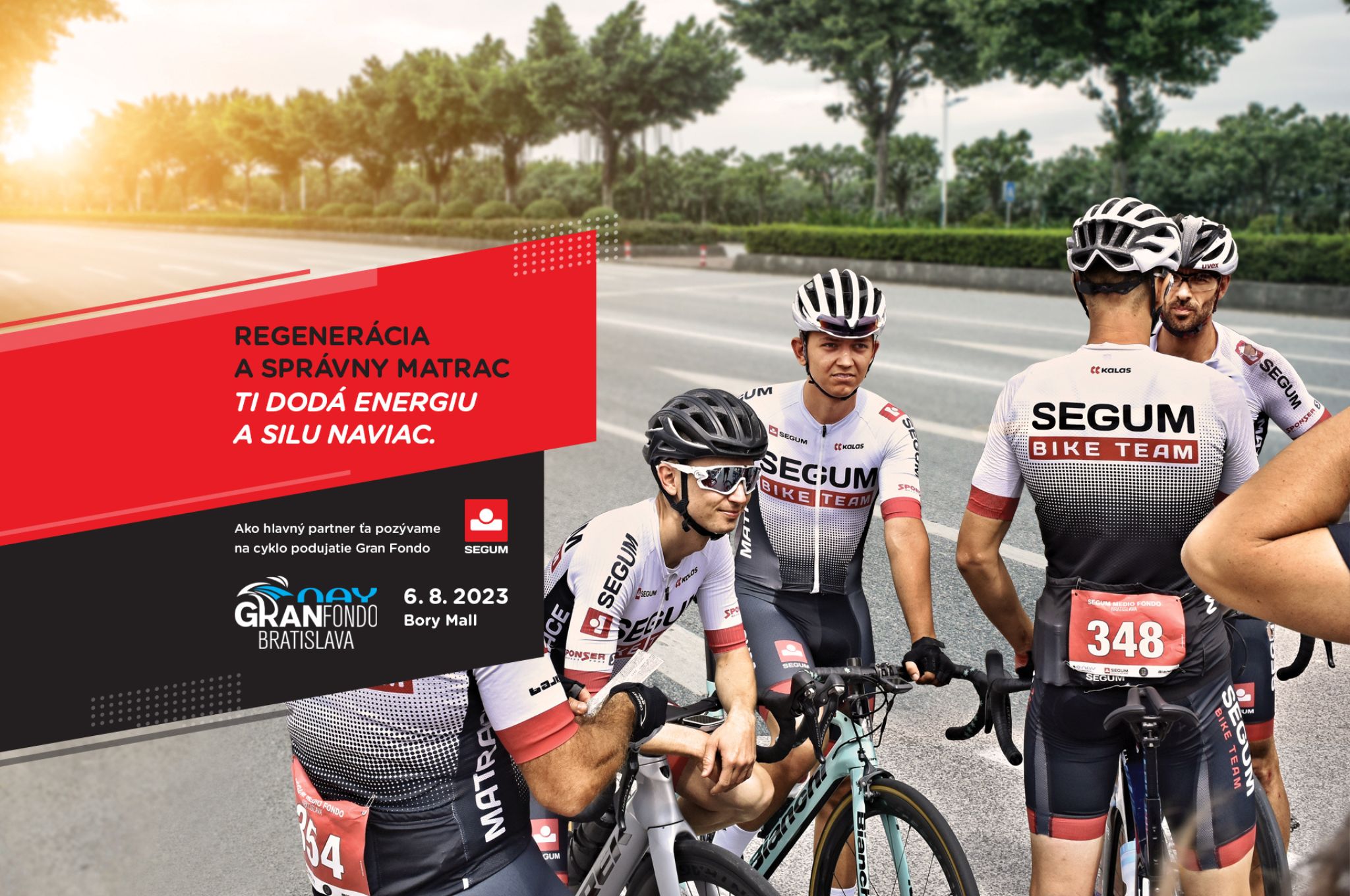 SEGUM opäť aj tento rok na 2. ročníku cyklopodujatia NAY Gran Fondo Bratislava 2023